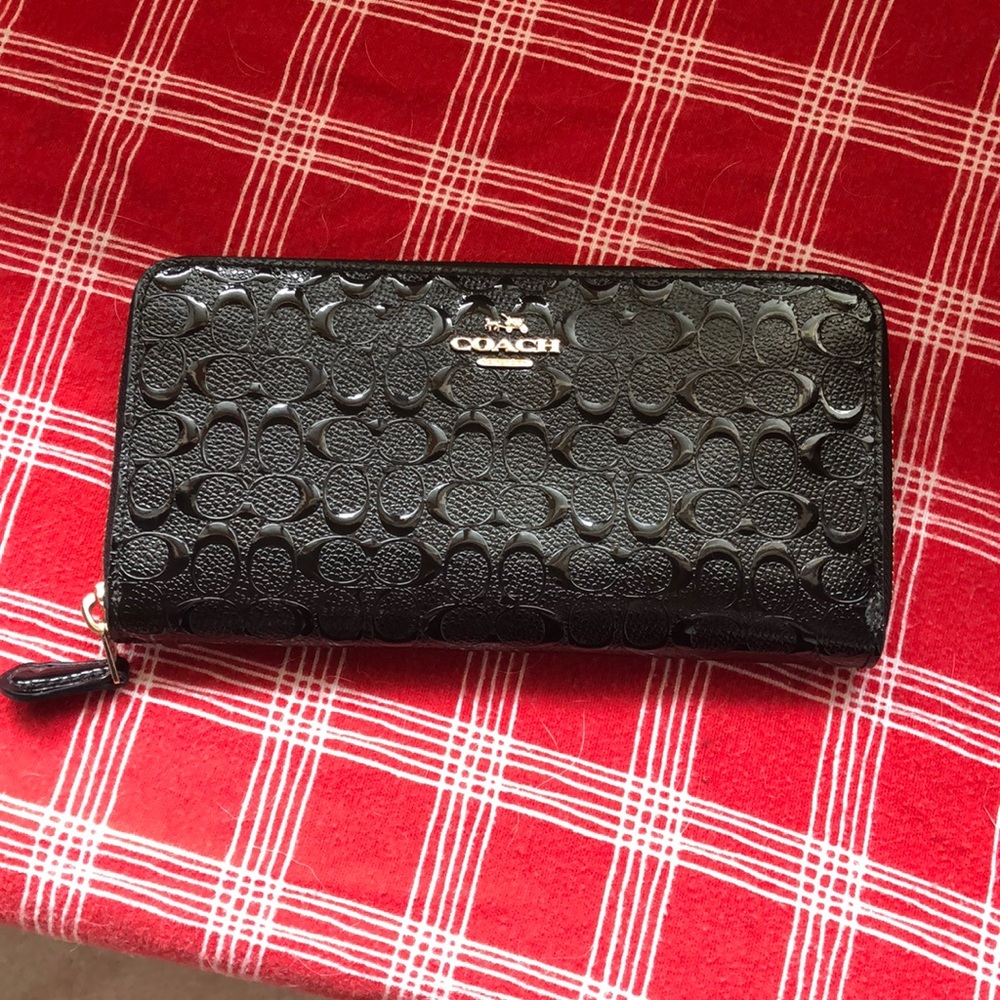 Coach black wallet